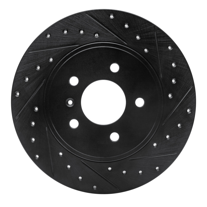 Buick Terraza Brake Rotor (1) - Rear Right - R1 Concepts - Drilled & Slotted - Black - 2005